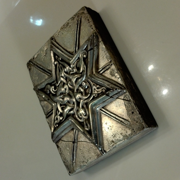 Sid Dickens S-207 Memory-Block tile, silver "Star of Zanzibar" *Rare & Retired* - Picture 6 of 8